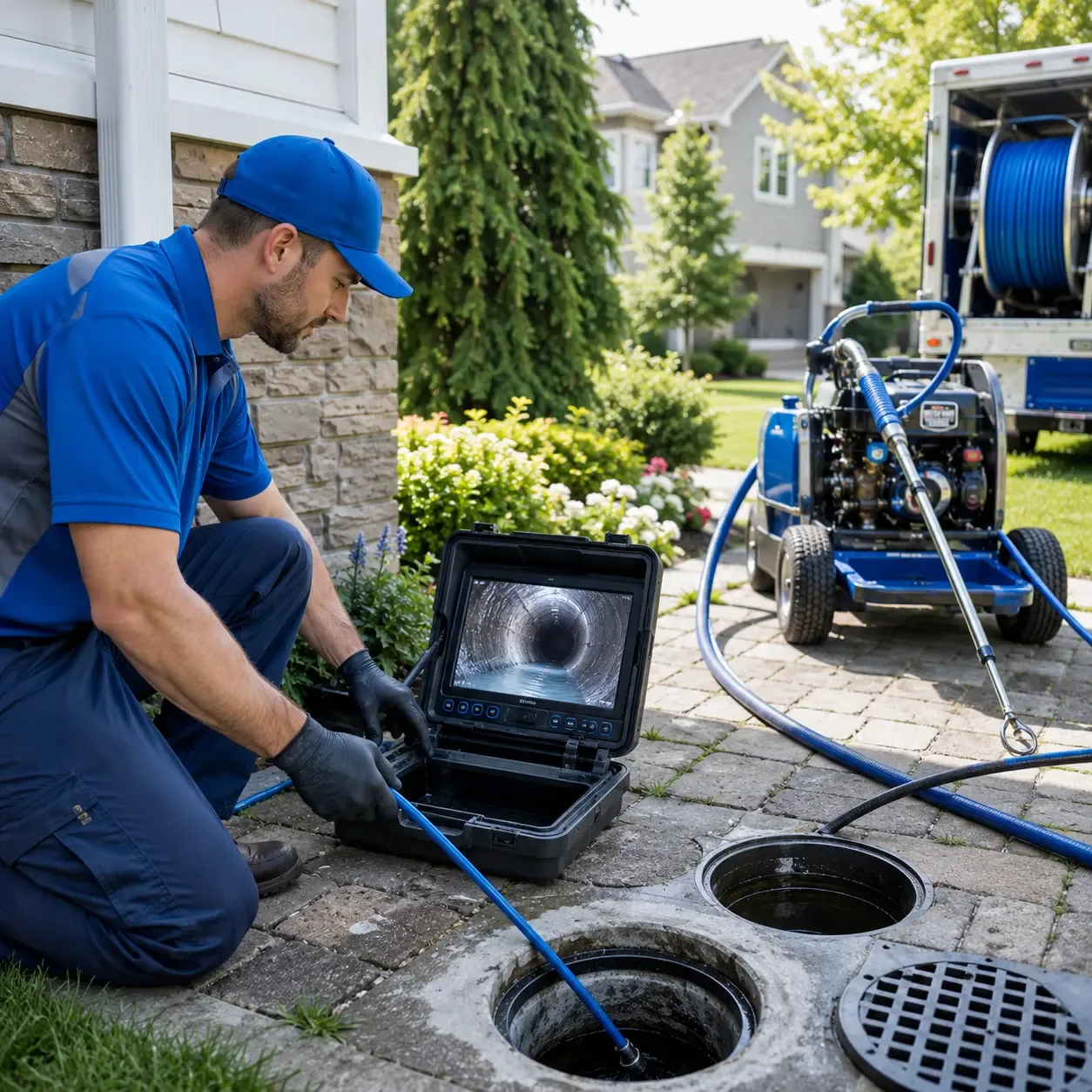 Outdoor drain cleaning professionals serving Fairfield, TX